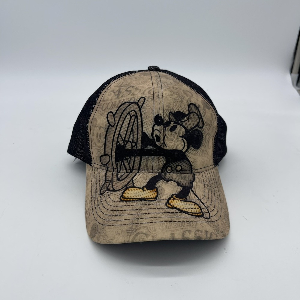 Steamboat Willie Disney Parks Mickey Mouse Authentic Original Hat Cap Denim